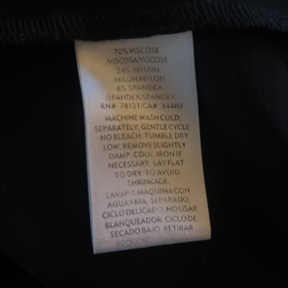 EILEEN FISHER BLACK VISCOSE CREPE SLEEVELESS MIDI DRESS GREAT CONDITION (M) - Picture 7 of 7